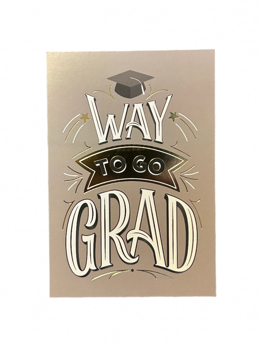 Way To Go Grad Card