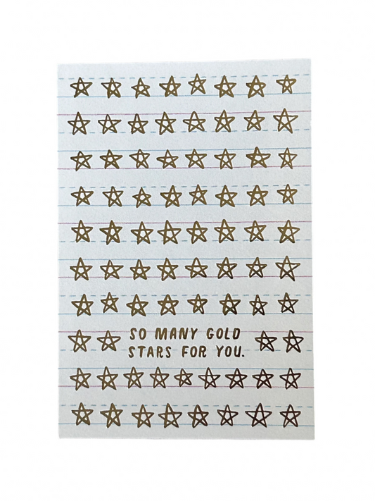 So Many Gold Stars for You Card